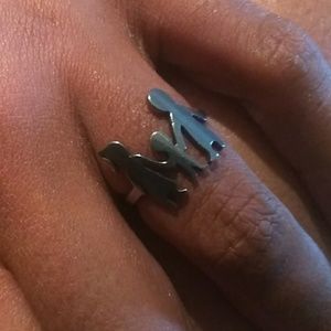 Stainless Steel Mother, father and child ring